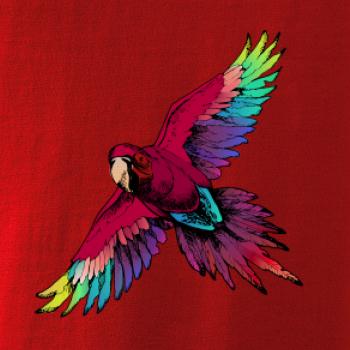 Papoušek kreslený letící