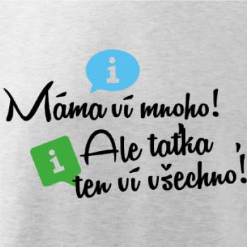 Máma ví mnoho! Ale taťka, ten ví všechno.