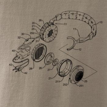 Nákres sluchátko s mikrofonem