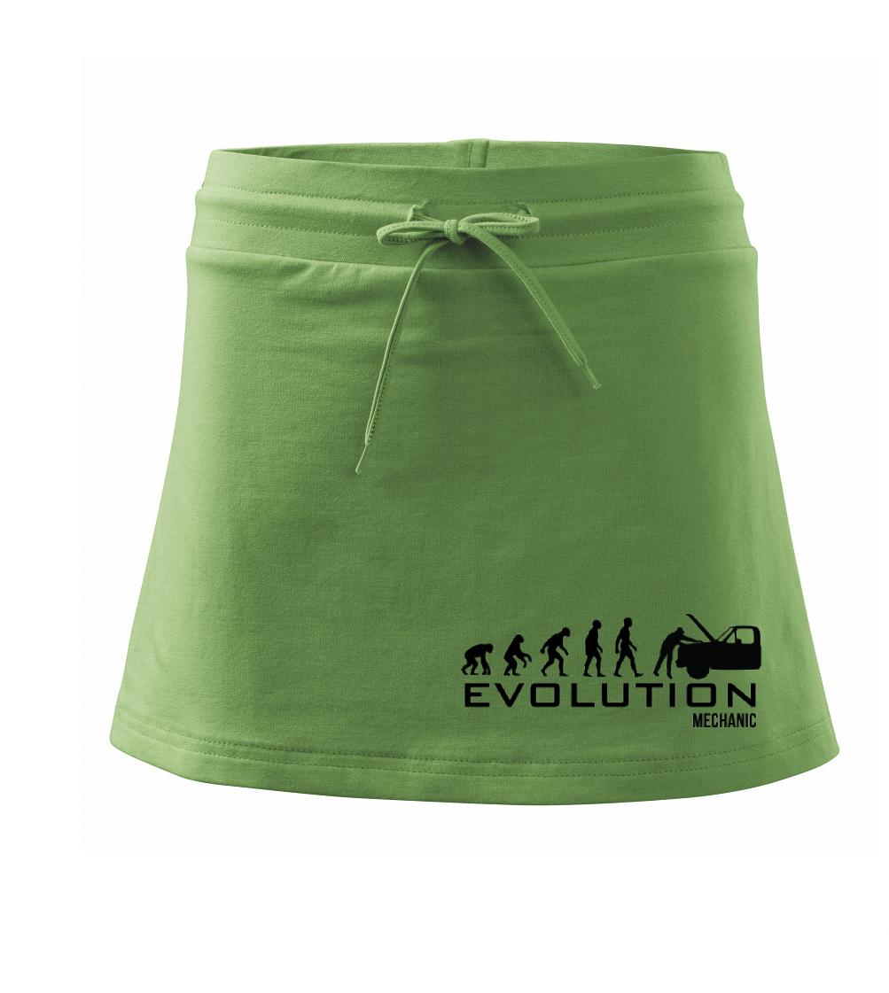 Evoluce mechanik - Sportovní sukně - two in one