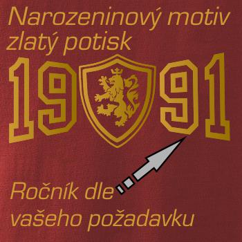 Narozeninový motiv - znak - zlatý potisk