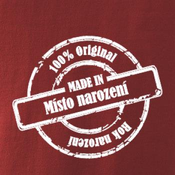 Etiketa - Original - město a rok narození