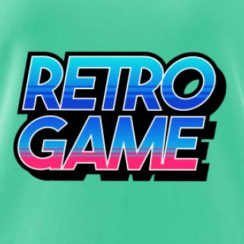 Retro game nápis barevný
