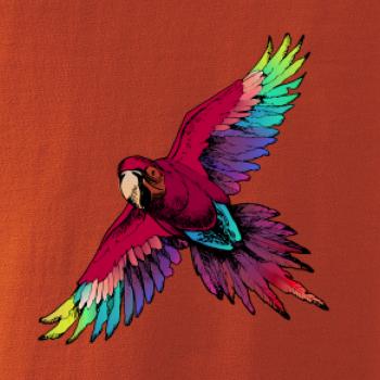 Papoušek kreslený letící