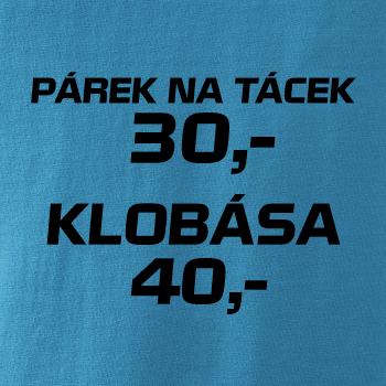Párek na tácek a klobása