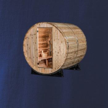 Venkovní sauna z boku