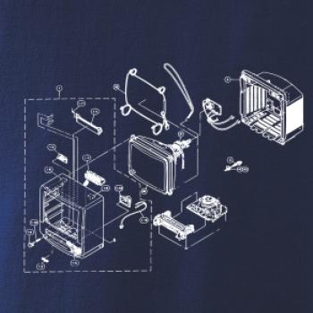 Nákres stará CRT televize