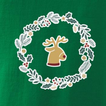 Vánoční věnec se sobem