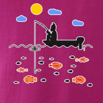 Rybář který má smůlu na loďce