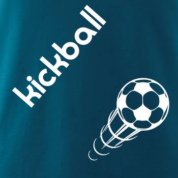 Kickball nápis šikmo