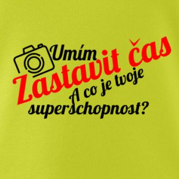 Zastavím čas - tvoje superschopnost? šikmý nápis Zastavím čas - tvoje superschopnost? šikmý nápis