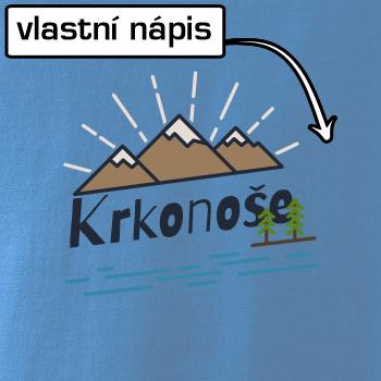 Kreslené hory - vlastní nápis