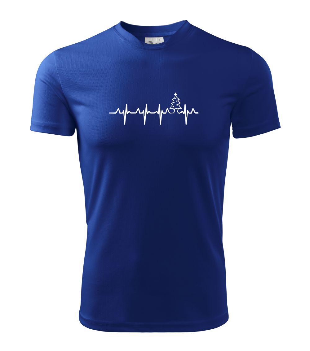 EKG Vánoční stromek - Pánské triko Fantasy sportovní (dresovina)