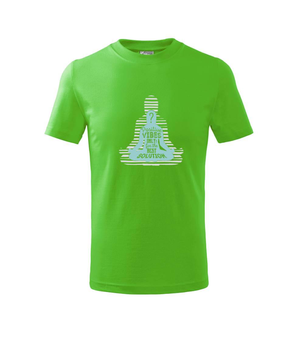 Joga - think positive šedá