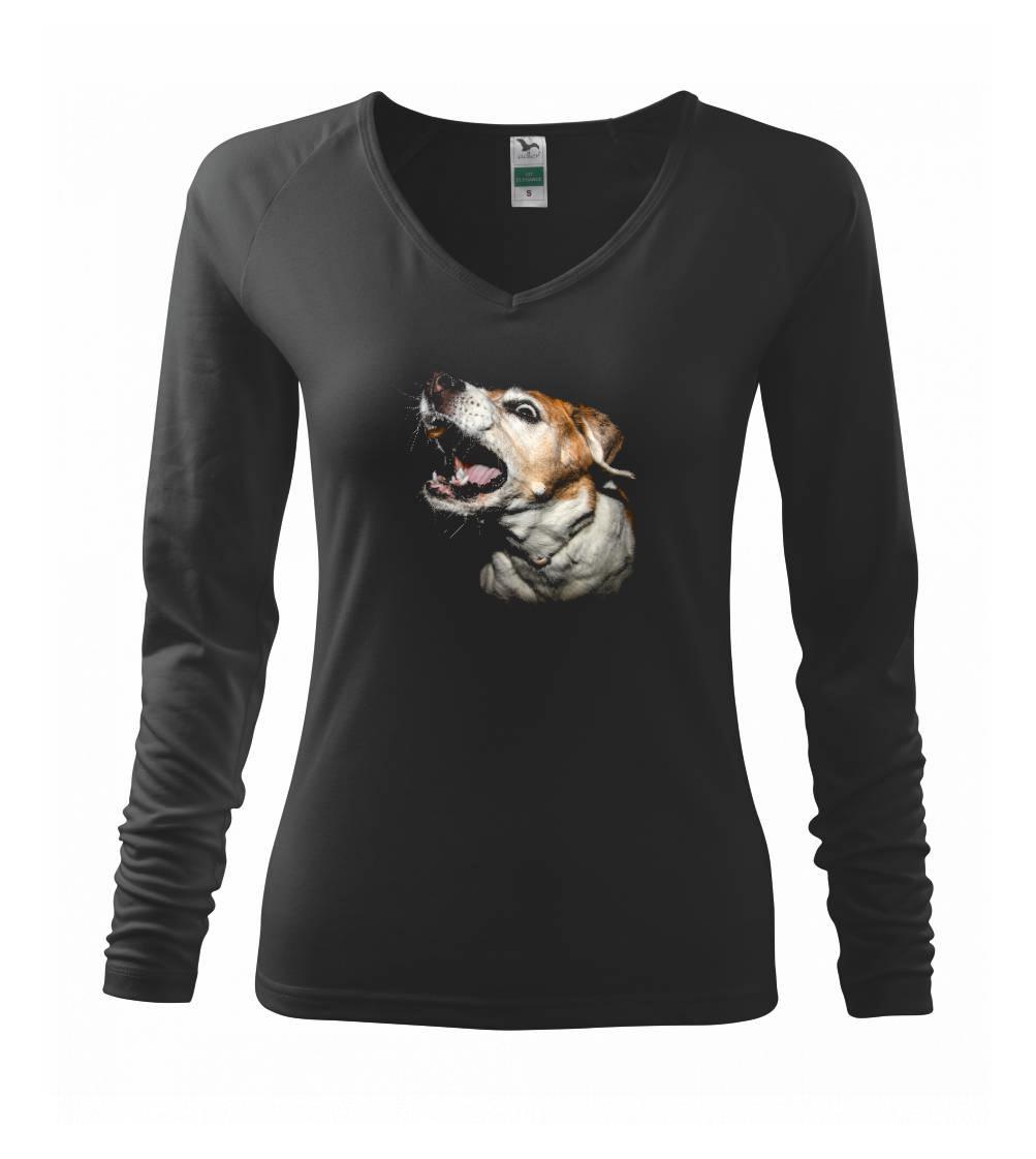Beagle - Otevřená tlama - Triko dámské Elegance