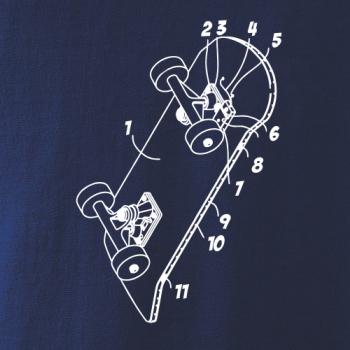 Skateboard nákres prkna