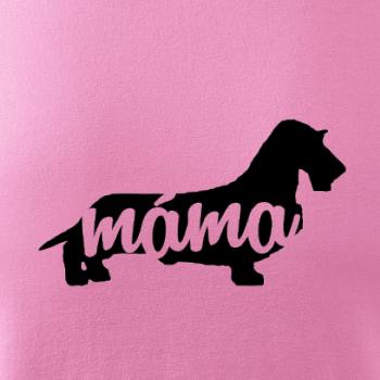 Jezevčík dlouhosrstý máma obrys