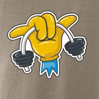 Comics ruka a činka