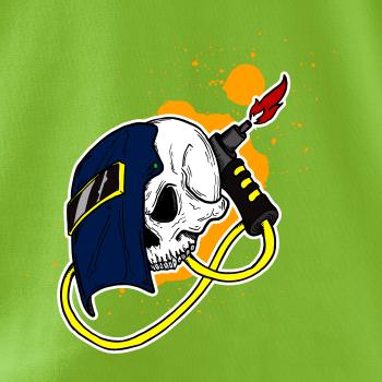 Svářeč - kreslená lebka