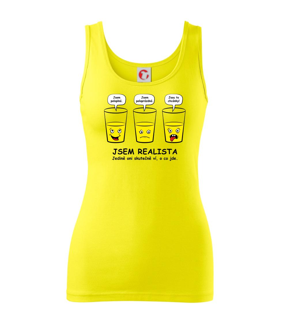 Jsem realista - skleničky (Hana-creative) - Tílko triumph