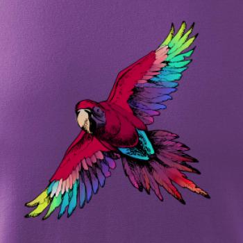 Papoušek kreslený letící