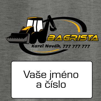 Bagrista v kruhu - vlastní nápis Bagrista v kruhu - vlastní nápis