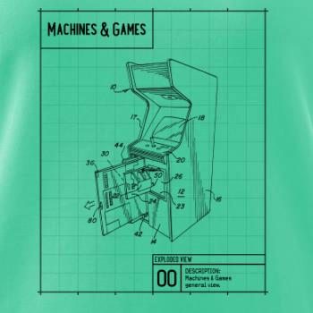 Nákres herní automat otevřený