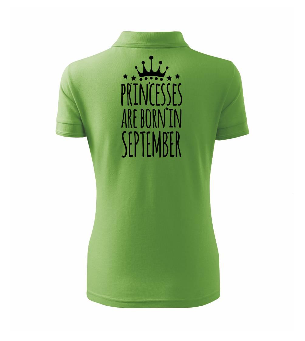 Princesses are born in September - Polokošile dámská Pique Polo