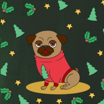 Vánoční mops