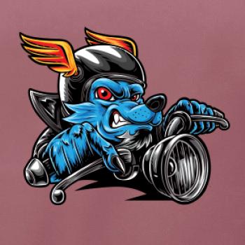 Motorkář vlk Motorkář vlk