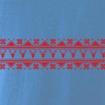 Vánoční vzor - jelen a vločka