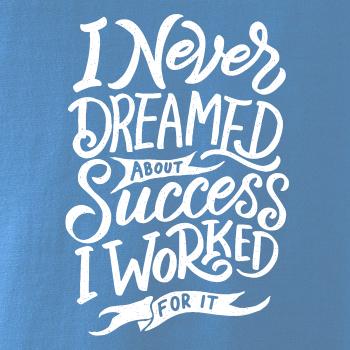 I Never Dreamed About Success, I Worked For it