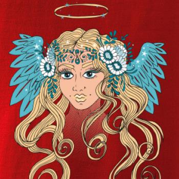 Anděl malovaný - žena (Pecka design)