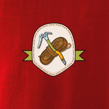 Horolezecké lano a cepín