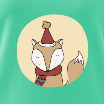 Vánoční liška v kolečku