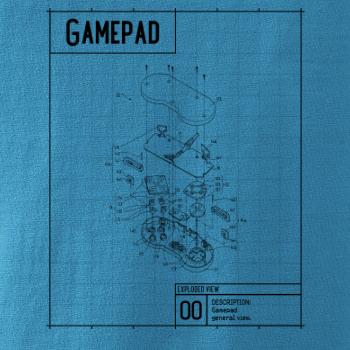 Nákres Gamepad rozebraný
