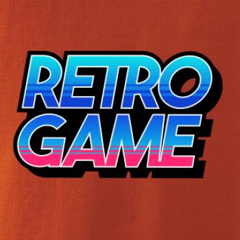 Retro game nápis barevný