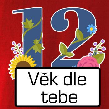 Květinové číslo kreslené - vlastní věk