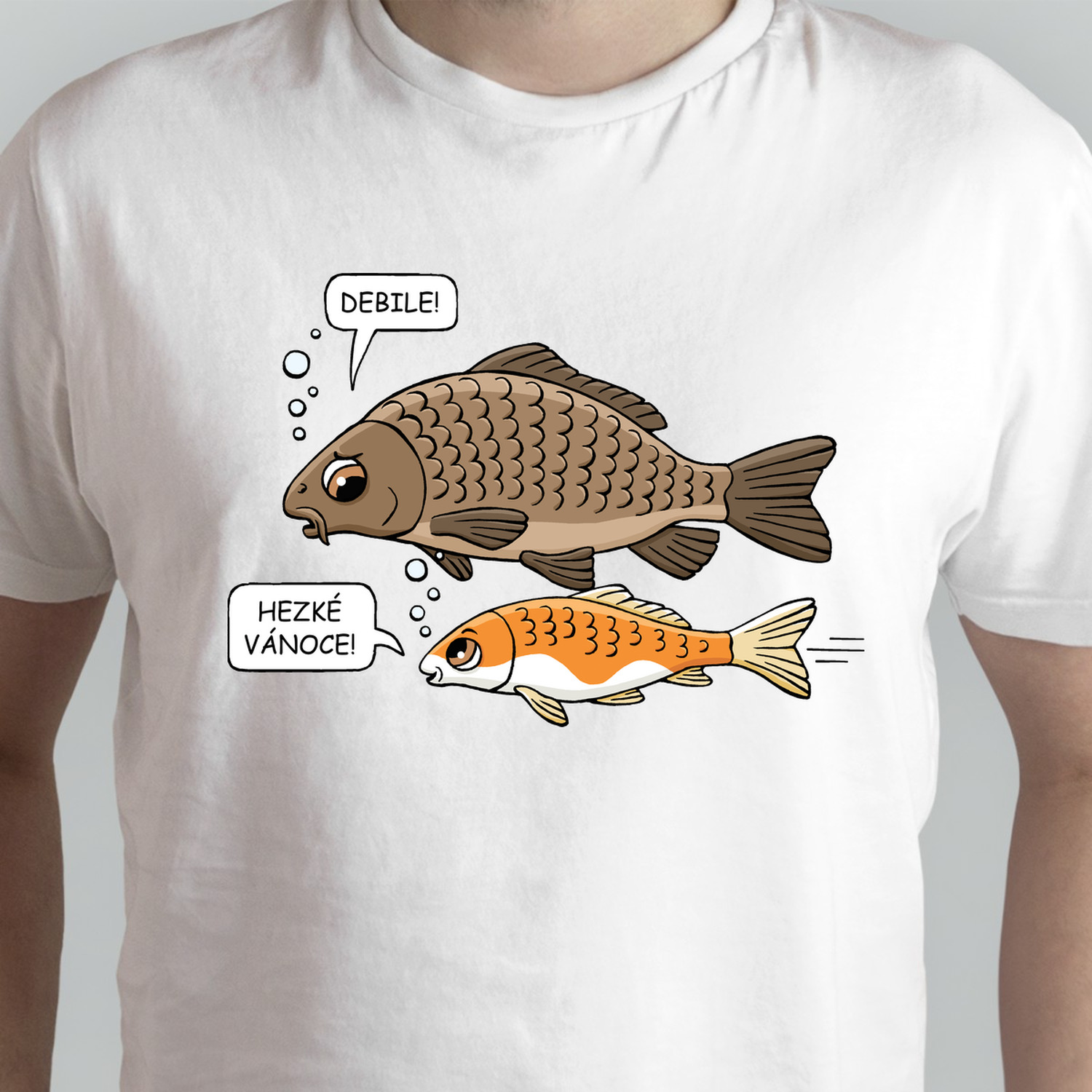 Hezké Vánoce Kapr a Koi kapr (Hana-creative)