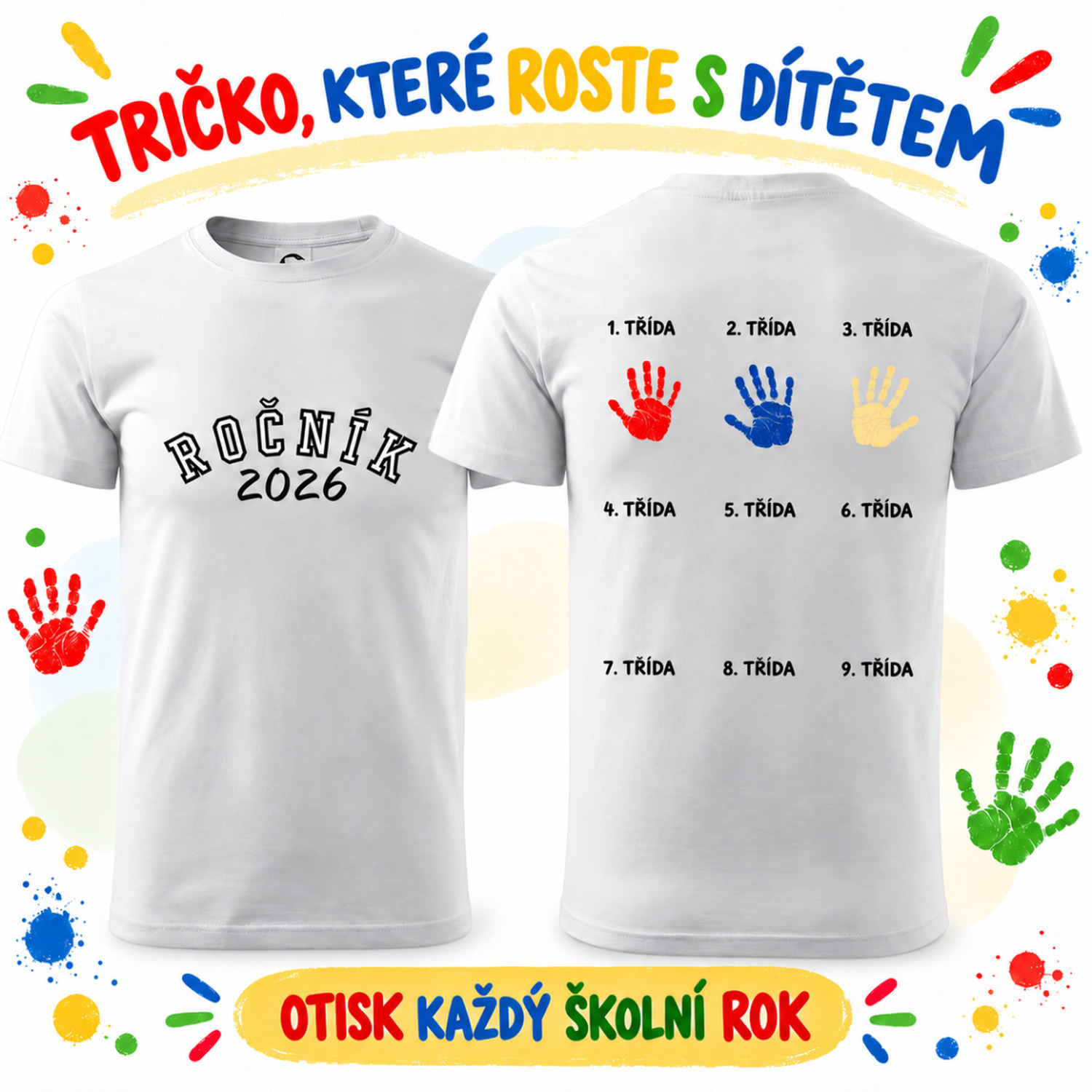 Otisky dlaní - základní škola - 9 let