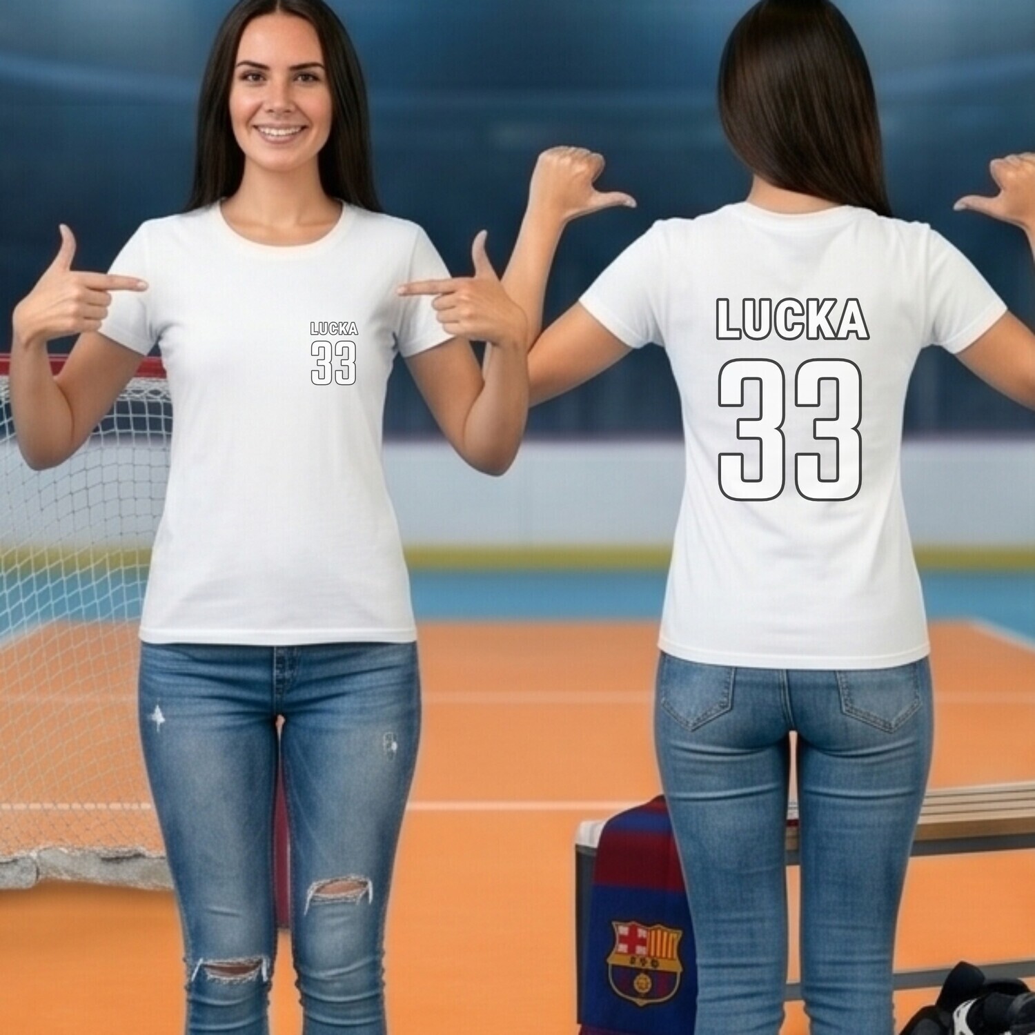 Florbalový  dres - vlastní jméno a číslo