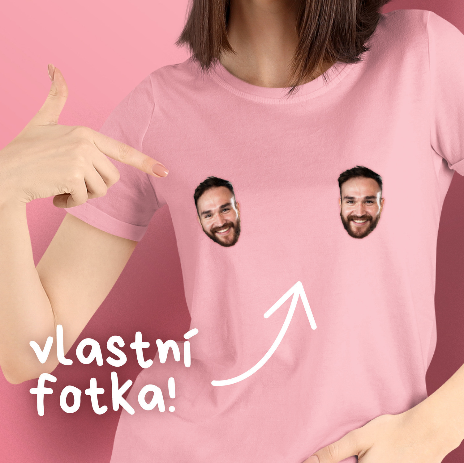 Vtipný dárek - potisk na bradavky
