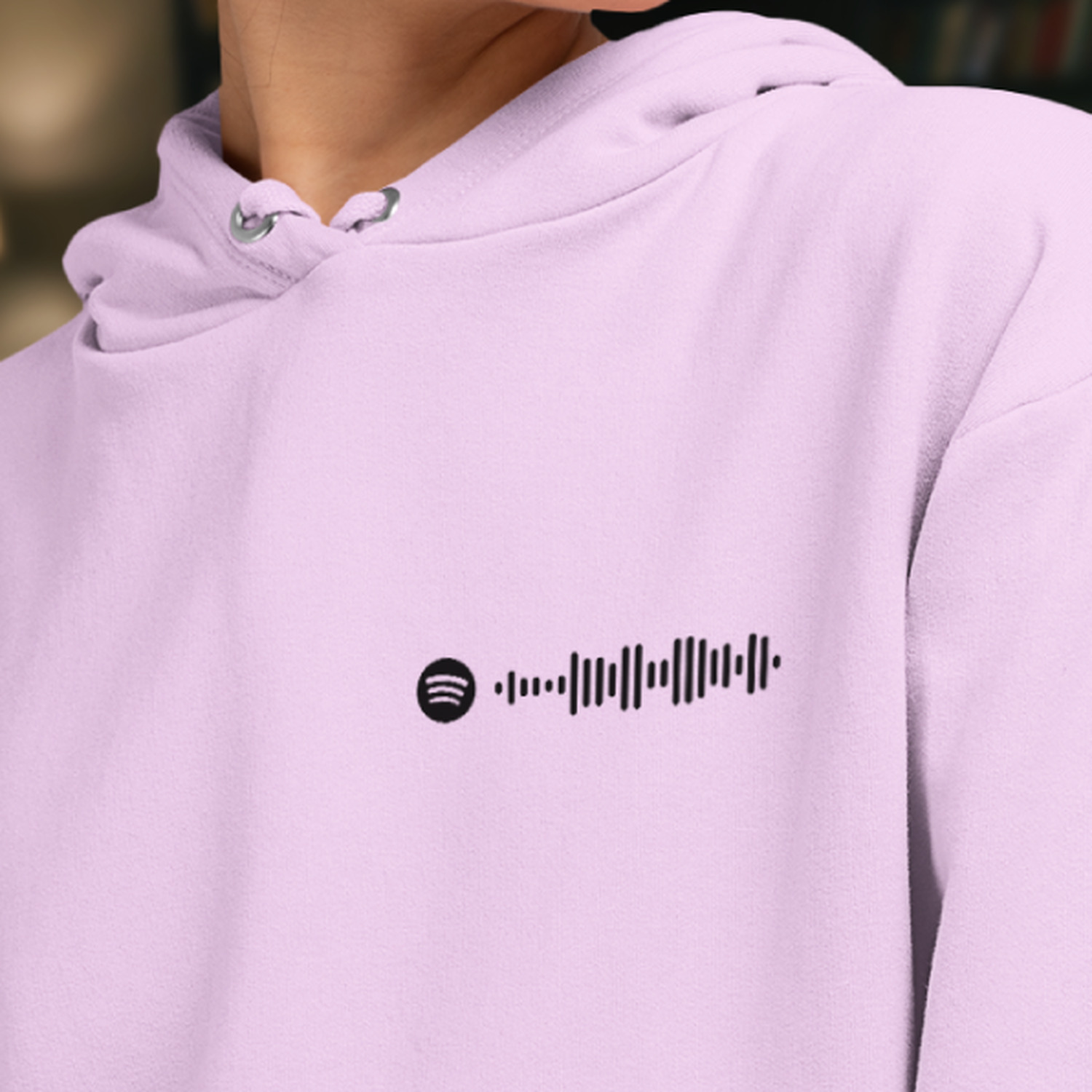 Spotify kód na prsu