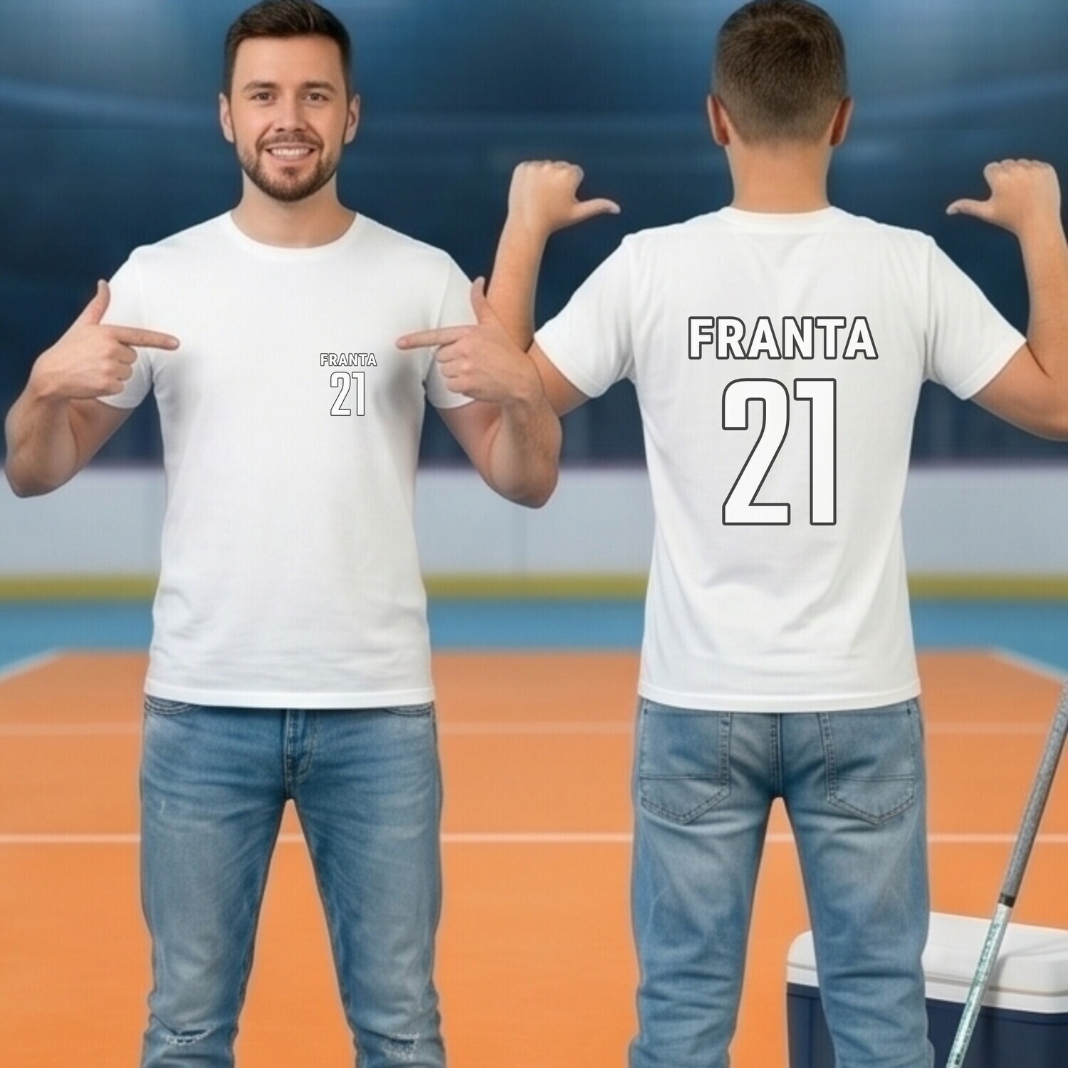 Florbalový  dres - vlastní jméno a číslo