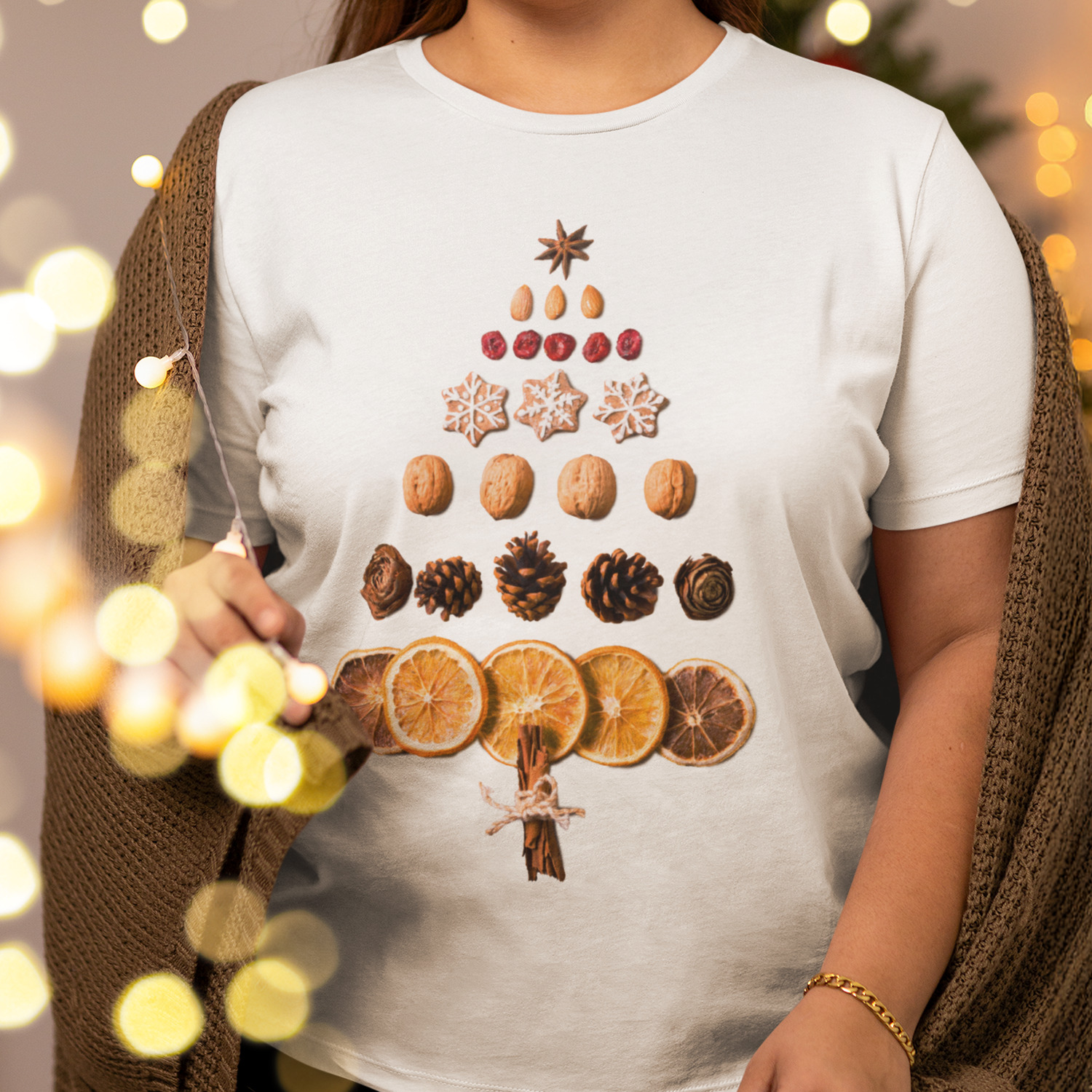 Vánoční stromeček ze sušených plodů