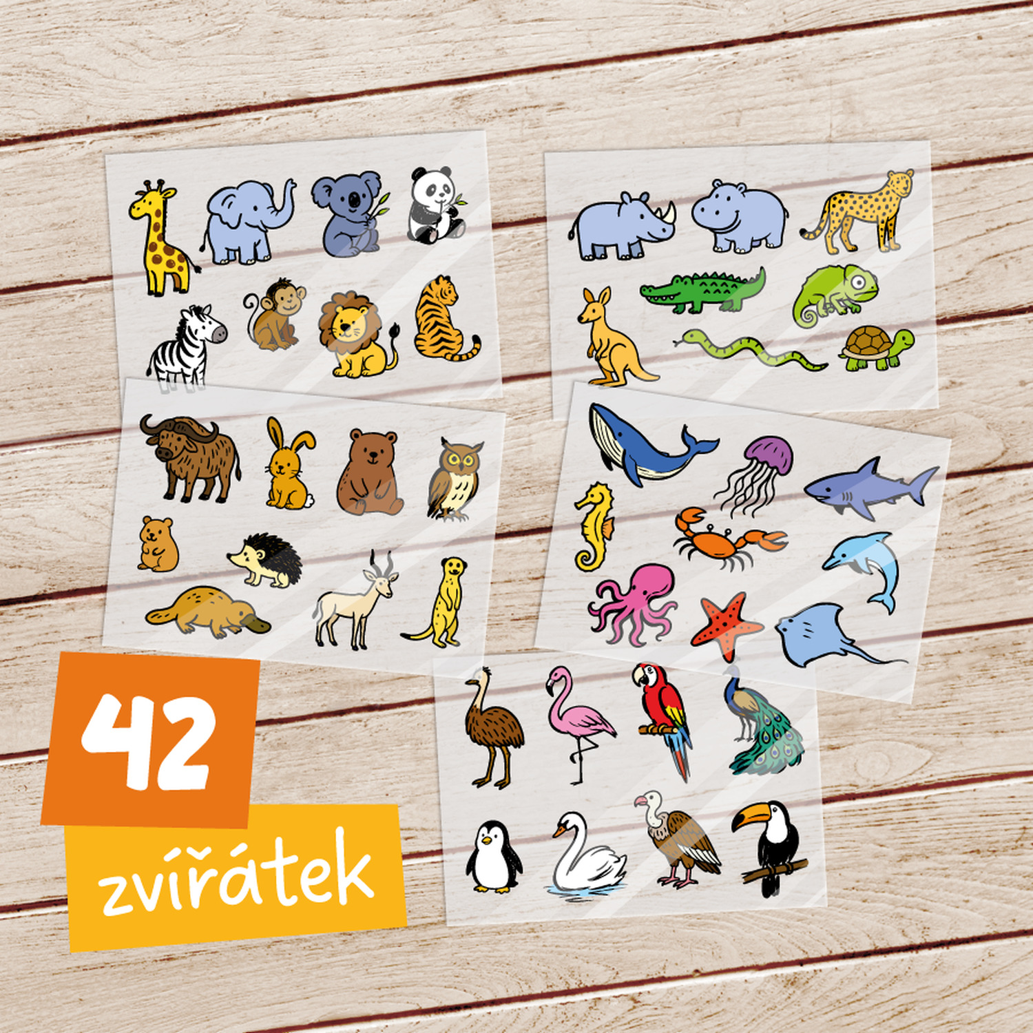 Tričko s mapou + ZOO nažehlovačky