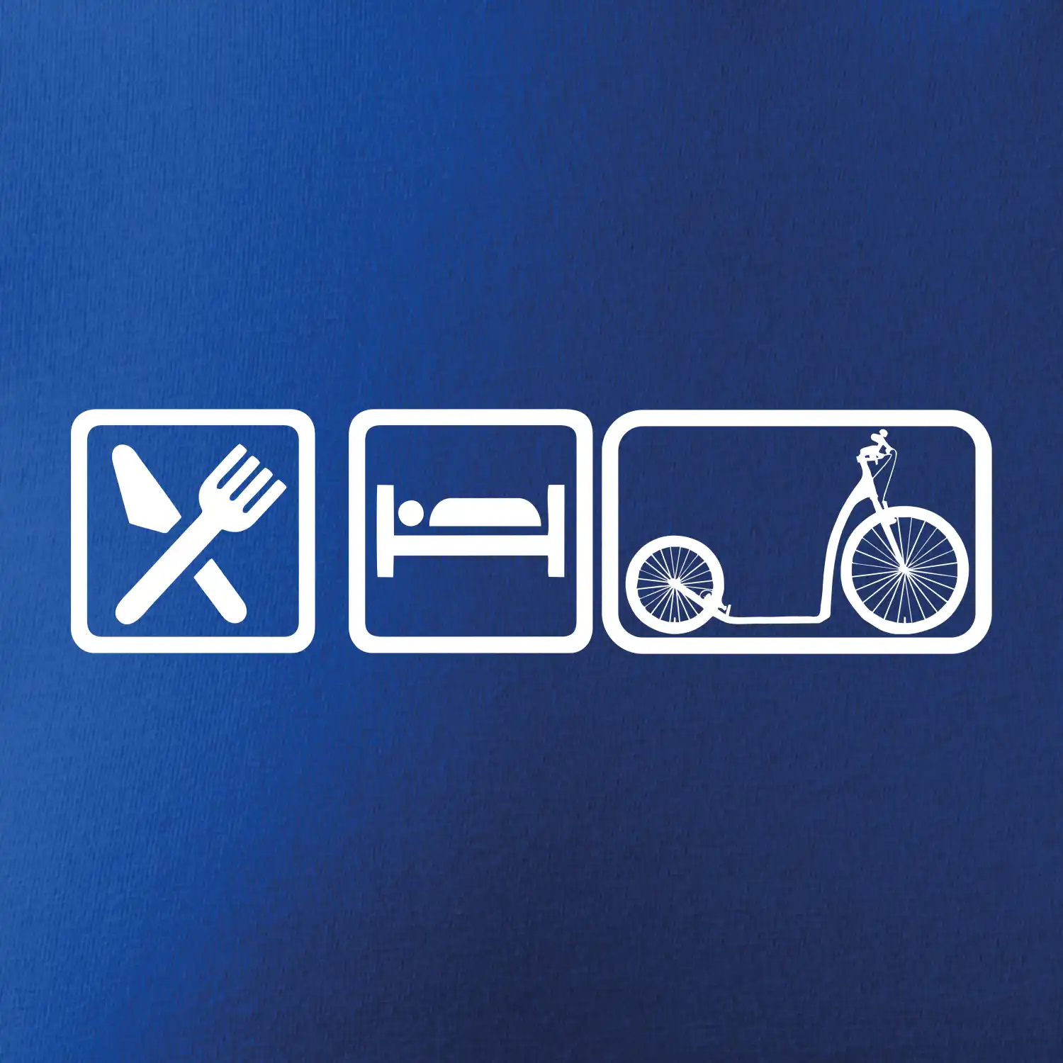 Eat sleep koloběžka velké a malé kolo