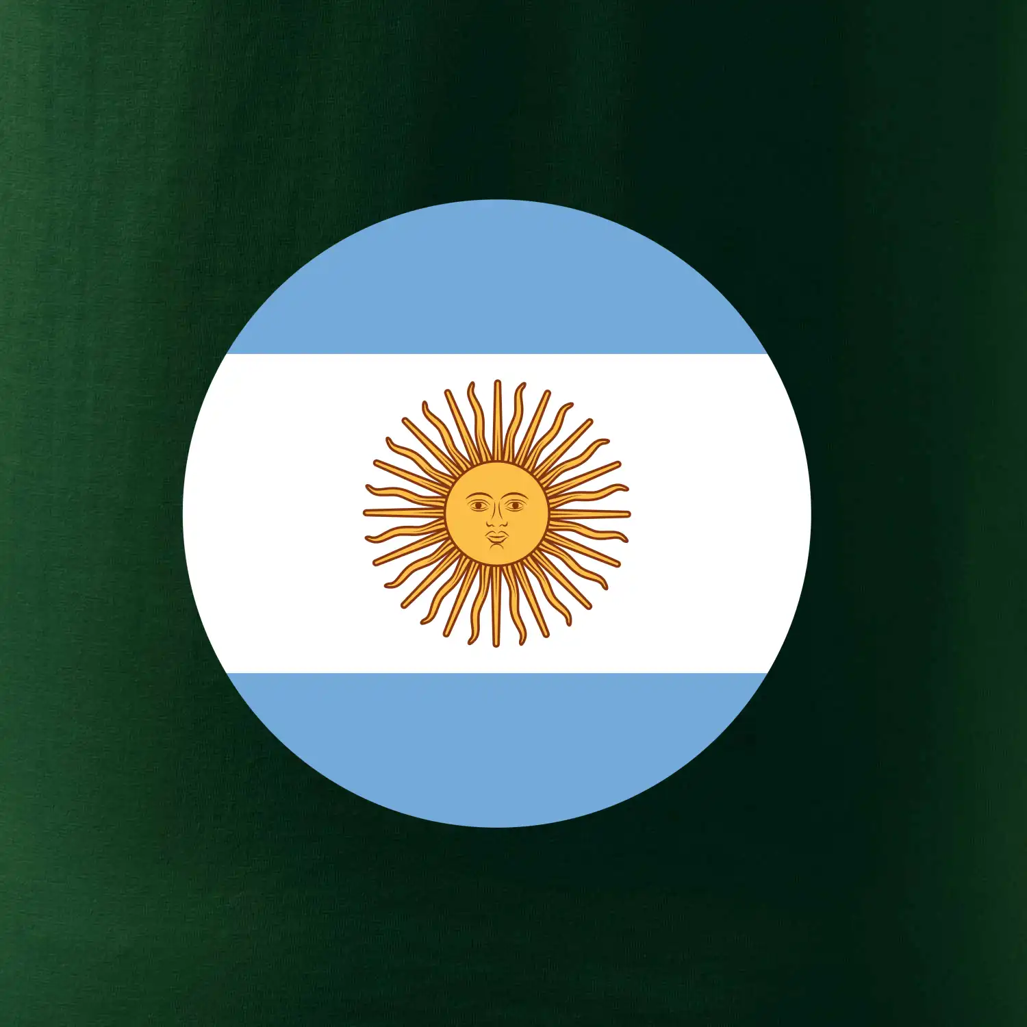 Argentina vlajka kulatá