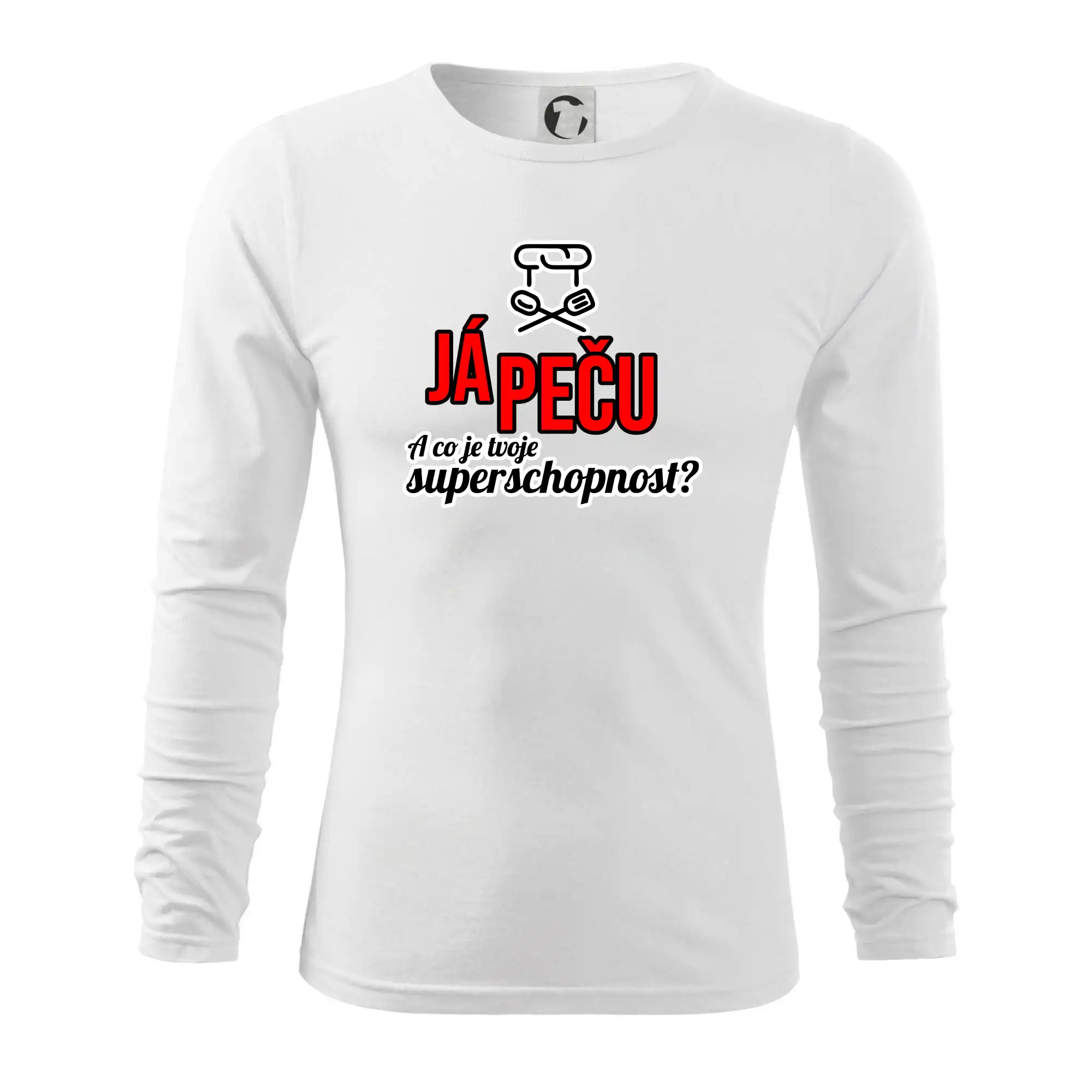 Já peču - tvoje superschopnost? rovný nápis