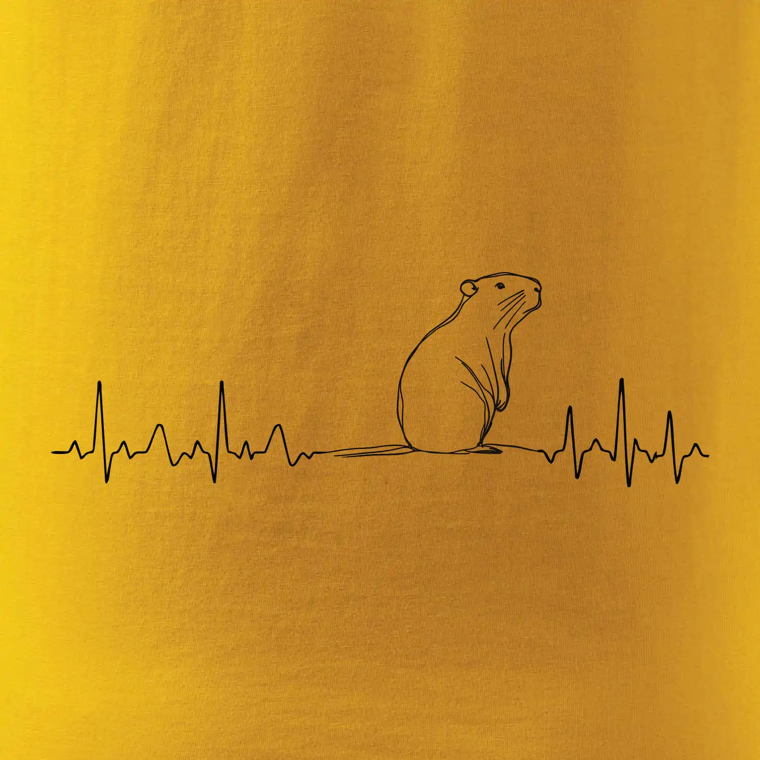 EKG křivka kapybara